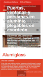 Mobile Screenshot of carpinteria-aluminio-mallorca.com