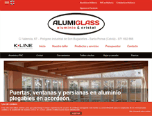 Tablet Screenshot of carpinteria-aluminio-mallorca.com